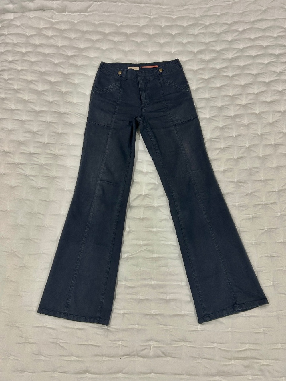 Pilcro, Black, Wide-leg pants, Sz 27